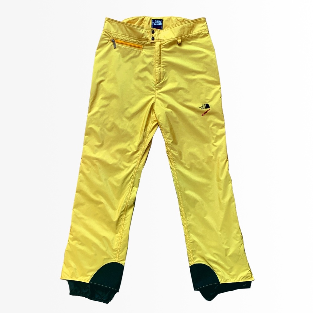 Vintage 90's The North Face Extreme Gore-Tex Yellow Ski Snow Snowboard Pants
